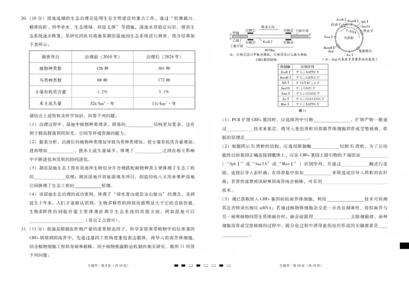 2026届云南三校高考备考实用性联考卷（五）生物_2024-2026高三（6-6月题库）_2026年01月高三试卷_01172026届云南三校高考备考实用性联考卷（五）