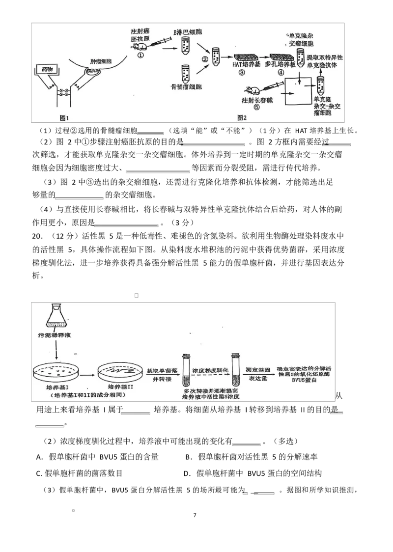 高二生物高二生物试卷_2024-2025高二（7-7月题库）_2025年04月试卷(1)_0427湖南省邵东市第三中学2024-2025学年高二下学期4月期中