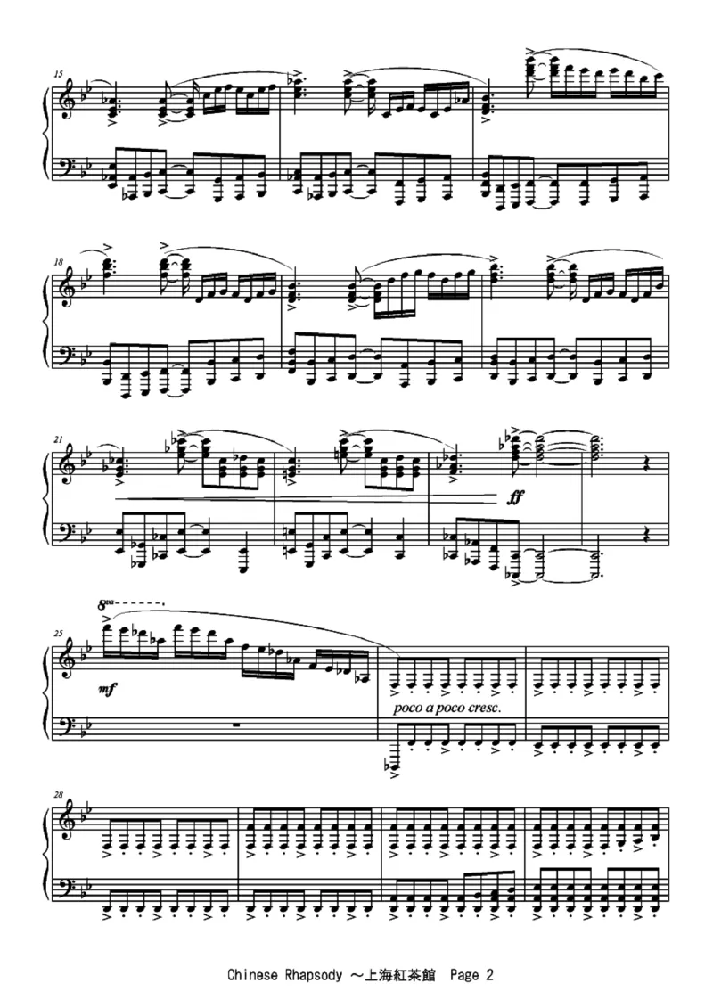 [ftva][lunatic][19]_一万首著名钢琴曲谱哈农贝多芬合集视频教学电子版高清无水印可打印_05动漫游戏钢琴谱合集_日系东方Project钢琴谱全集_东方project钢琴谱_06　上海紅茶館　～ChineseTea