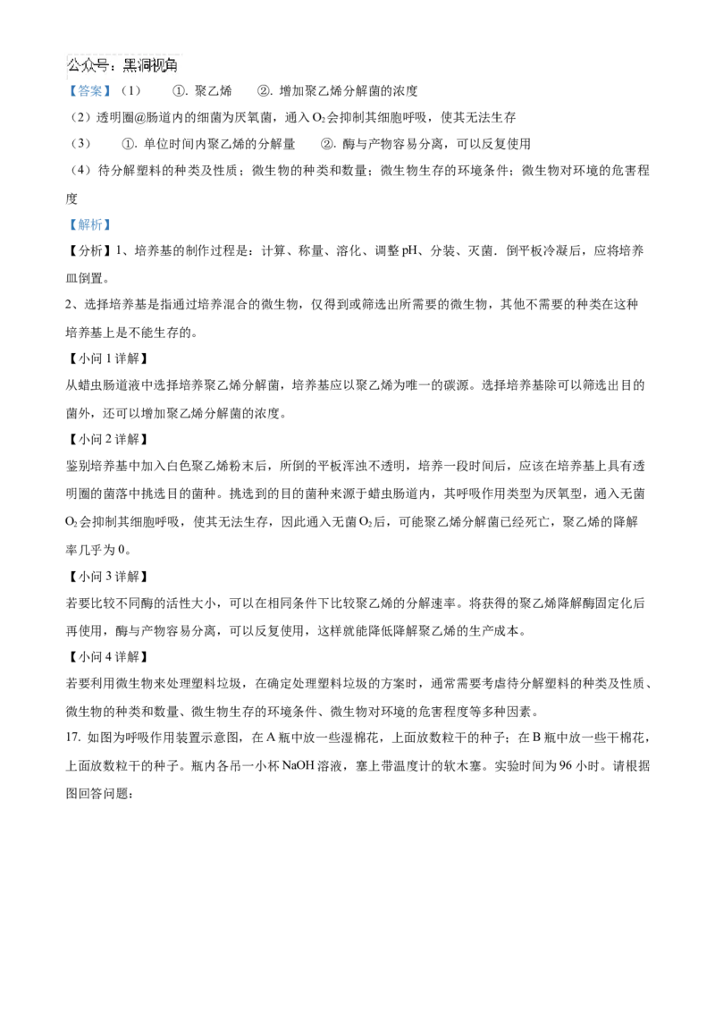 福建省泉州五校联考2024-2025学年高三上学期11月期中生物试题Word版含解析_2024-2025高三（6-6月题库）_2024年11月试卷_1126福建省泉州市五校2024-2025学年高三上学期11月期中联考
