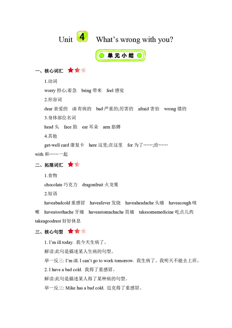 五年级下册英语人教精通版知识要点汇总_小学1-6年级全部试卷_英语_五年级_3-10-6、小学五年级英语下册_3-10-6-1、复习、知识点、归纳汇总_其它