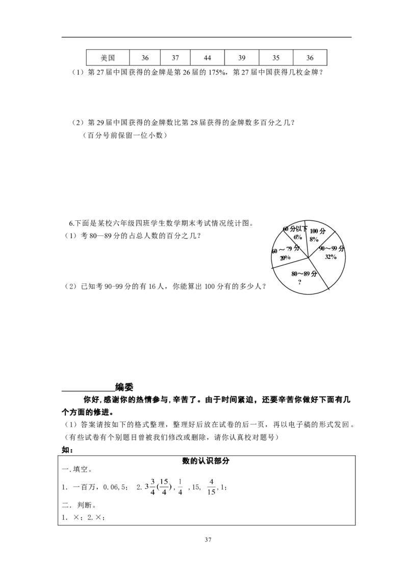 人教版&middot;小学毕业测试卷（数学）_小学1-6年级全部试卷_数学_六年级_3-11-4、小学六年级数学下册_3-11-4-2、练习题、作业、试题、试卷_人教版_毕业试题