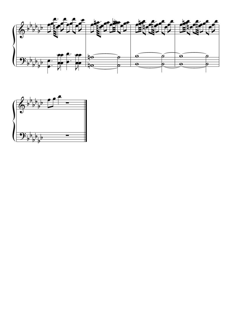 [東方ピアノEasyモード楽譜][normal][4]_一万首著名钢琴曲谱哈农贝多芬合集视频教学电子版高清无水印可打印_05动漫游戏钢琴谱合集_日系东方Project钢琴谱全集_东方project钢琴谱_531