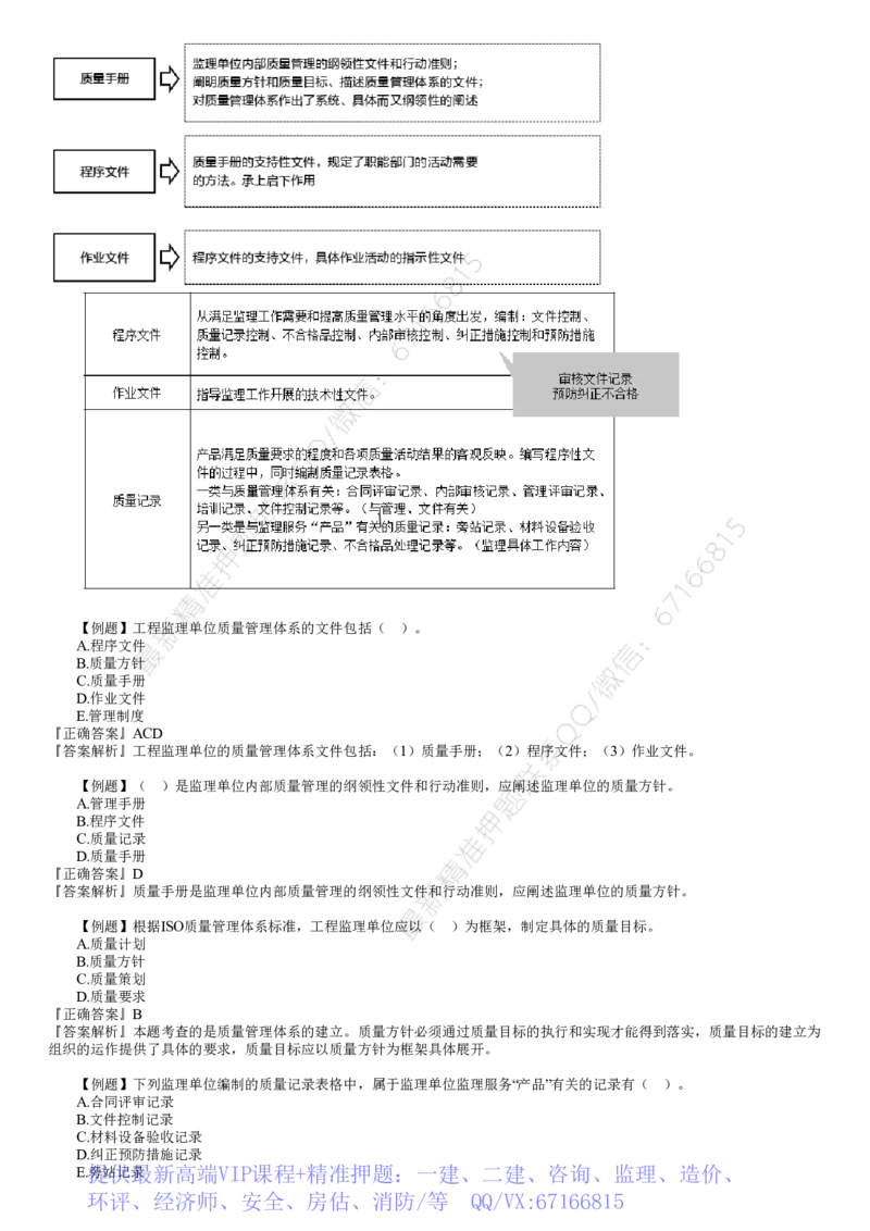 WM_质量02-第01讲　ISO质量管理体系及卓越绩效模式_监理工程师_2025监理工程师_2025年监理工程师-各大机构_2025年监理-土建目标_机构2-JG_02.习题班-李.娜_质量控制（土建）（2025）_讲义