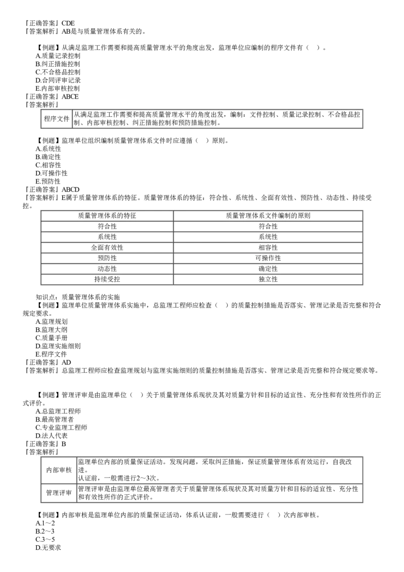 WM_质量02-第01讲　ISO质量管理体系及卓越绩效模式_监理工程师_2025监理工程师_2025年监理工程师-各大机构_2025年监理-土建目标_机构2-JG_02.习题班-李.娜_质量控制（土建）（2025）_讲义