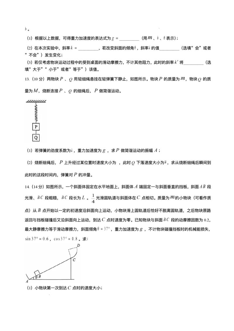 湖北省武汉市江岸区2024-2025学年高三上学期11月调考物理试卷_2024-2025高三（6-6月题库）_2024年11月试卷_1118湖北省武汉市江岸区2024-2025学年高三上学期11月调研考试（全科）