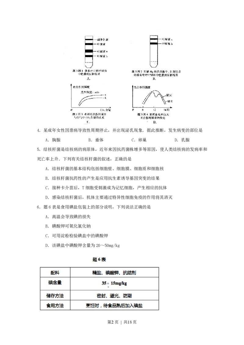 2007年重庆高考理科综合真题及答案_化学高考真题试卷_旧1990-2007&middot;高考化学真题_1990-2007&middot;高考化学真题&middot;PDF_2001-2007年各地理综历年真题_重庆