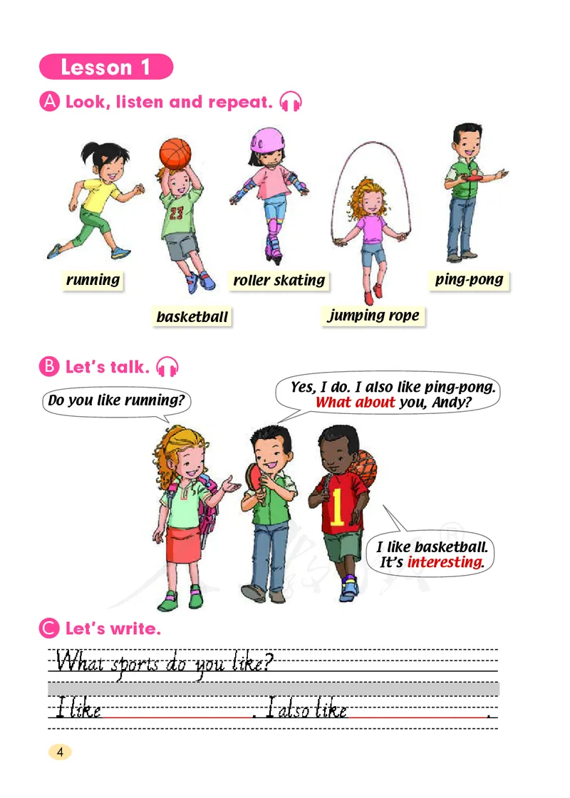 人教版（一年级起点）四年级上册英语PDF电子课本_小学1-6年级全部试卷_英语_四年级_3-9-5、小学四年级英语上册_3-9-5-4、电子教材、课本