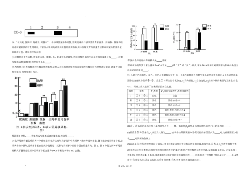 生物-湖北省襄阳四中2026届高三年级上学期质量检测五_2024-2026高三（6-6月题库）_2026年01月高三试卷_0121湖北省襄阳四中2026届高三年级上学期质量检测五（全）