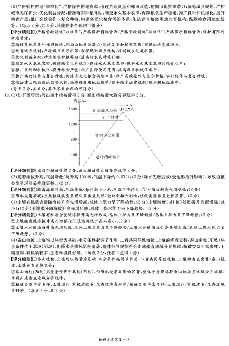 炎德&middot;英才&middot;名校联考联合体2026届高三年级1月联考地理答案_2024-2026高三（6-6月题库）_2026年01月高三试卷_0105炎德&middot;英才&middot;名校联考联合体2026届高三年级1月联考