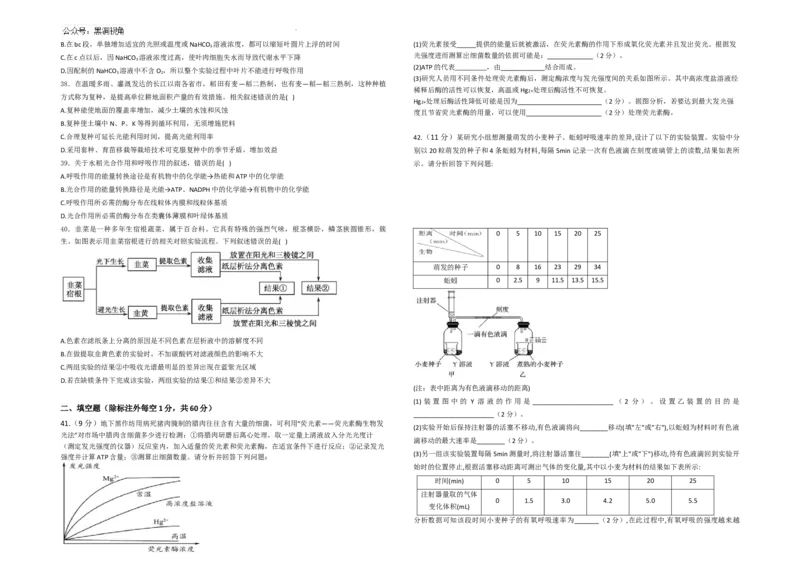 生物--2024-2025学年第一学期高三第一次月考试卷（8月）学生卷--2024-2025学年第一学期高三生物第一次月考试卷（8月）_2024-2025高三（6-6月题库）_2024年08月试卷