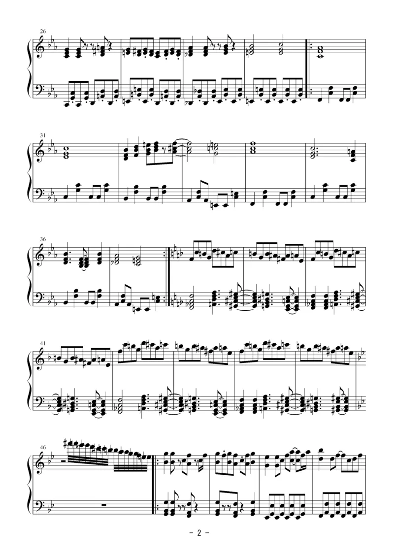 [Bosendorfer][hard][4]_一万首著名钢琴曲谱哈农贝多芬合集视频教学电子版高清无水印可打印_05动漫游戏钢琴谱合集_日系东方Project钢琴谱全集_东方project钢琴谱