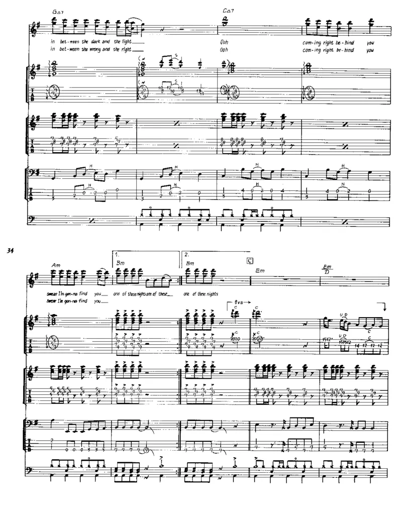 [老鹰-精选作品乐队总谱].-.Eagles.-.best.full.score.（美）老鹰乐队_一万首著名钢琴曲谱哈农贝多芬合集视频教学电子版高清无水印可打印_08名曲总谱合集