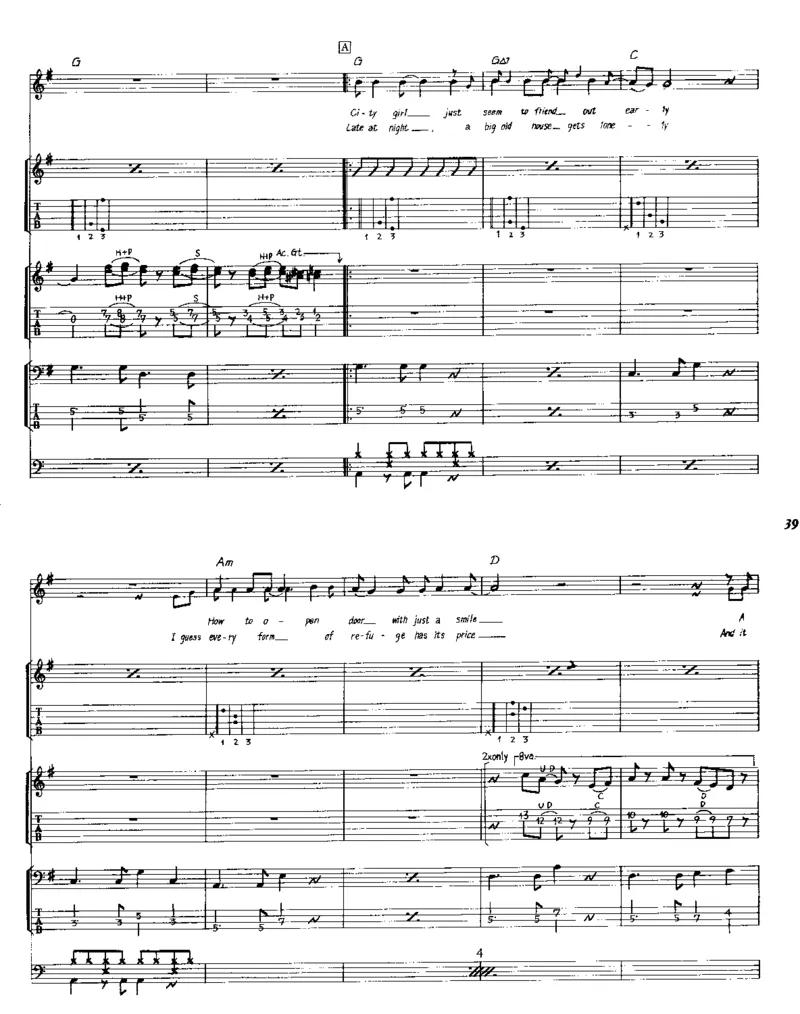 [老鹰-精选作品乐队总谱].-.Eagles.-.best.full.score.（美）老鹰乐队_一万首著名钢琴曲谱哈农贝多芬合集视频教学电子版高清无水印可打印_08名曲总谱合集