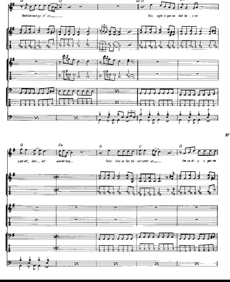 [老鹰-精选作品乐队总谱].-.Eagles.-.best.full.score.（美）老鹰乐队_一万首著名钢琴曲谱哈农贝多芬合集视频教学电子版高清无水印可打印_08名曲总谱合集