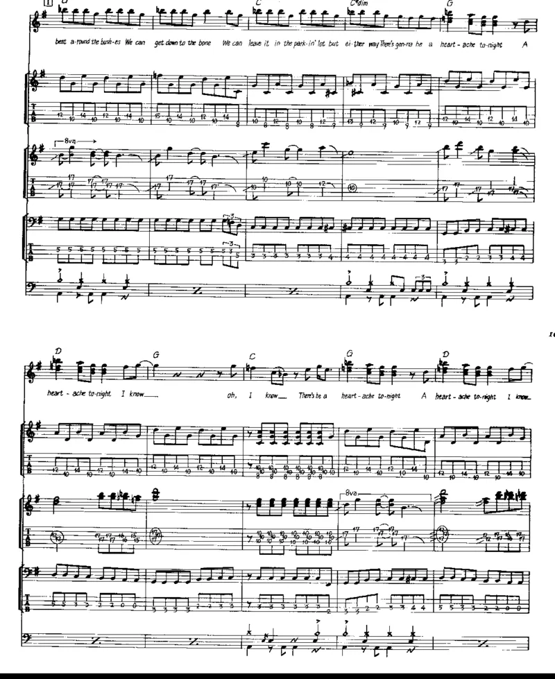 [老鹰-精选作品乐队总谱].-.Eagles.-.best.full.score.（美）老鹰乐队_一万首著名钢琴曲谱哈农贝多芬合集视频教学电子版高清无水印可打印_08名曲总谱合集