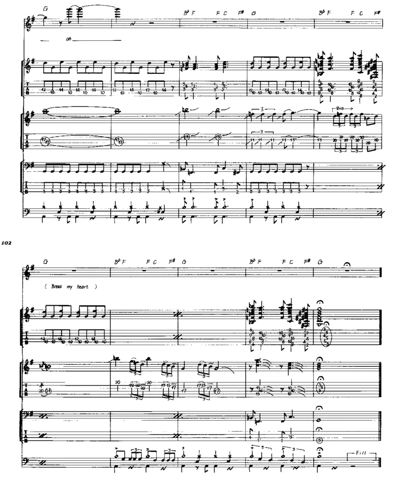 [老鹰-精选作品乐队总谱].-.Eagles.-.best.full.score.（美）老鹰乐队_一万首著名钢琴曲谱哈农贝多芬合集视频教学电子版高清无水印可打印_08名曲总谱合集