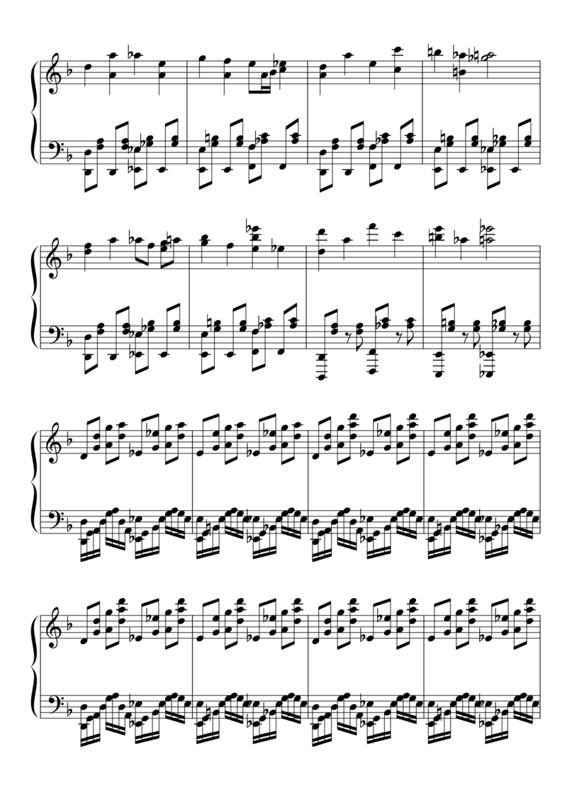 [東方ピアノEasyモード楽譜][lunatic][9]_一万首著名钢琴曲谱哈农贝多芬合集视频教学电子版高清无水印可打印_05动漫游戏钢琴谱合集_日系东方Project钢琴谱全集_东方project钢琴谱