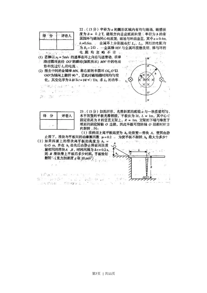 2001年上海高考物理真题及答案(图片版)_zz20高中真题试卷_物理高考真题试卷_旧1990-2007&middot;高考物理真题_1990-2007&middot;高考物理真题&middot;word_上海