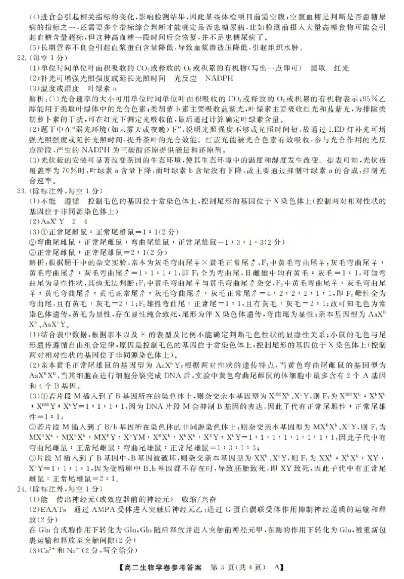 生物-浙江省强基联盟2025-2026学年高二上学期10月联考A卷_2025年10月高二试卷_251021浙江省强基联盟2025-2026学年高二上学期10月联考A卷