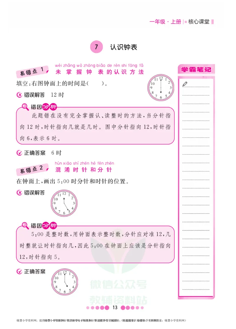 一年级上册数学人教版易错清单_小学1-6年级全部试卷_数学_一年级_3-6-3、小学一年级数学上册_3-6-3-1、复习、知识点、归纳汇总_人教版