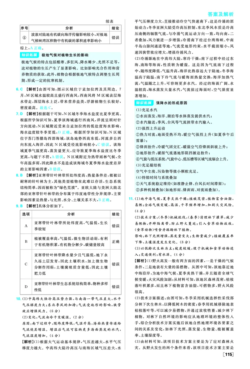 第一单元_地理_高中必刷题地理区域_答案区域地理
