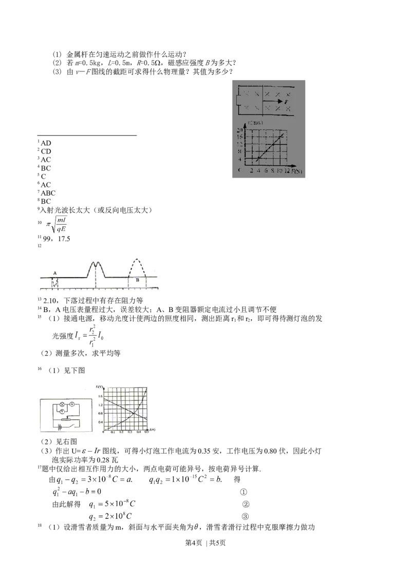 2004年上海高考物理真题及答案_zz20高中真题试卷_物理高考真题试卷_旧1990-2007&middot;高考物理真题_1990-2007&middot;高考物理真题&middot;word_上海
