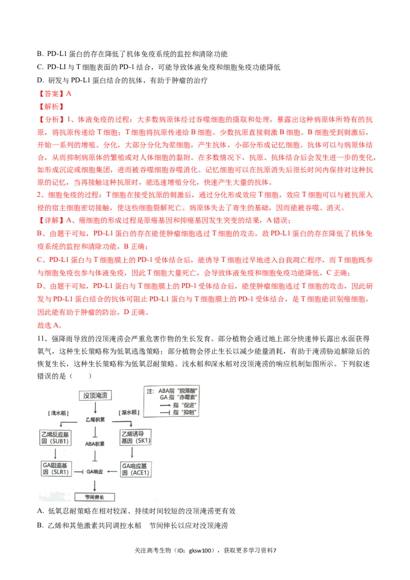 高三生物开学摸底考（贵州、安徽、甘肃适用，16+5题型）（解析版）_2024年4月_其他_2023-2024学年高三下学期开学摸底考试卷_2023-2024学年高三生物下学期开学摸底考试卷