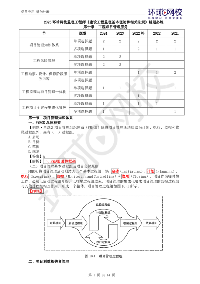 第8讲精题必练（八）_监理工程师_2025监理工程师_2025年监理工程师SVIP_2025年监理概论法规SVIP_03-习题精析✿实战特训✿模考通关_11-概论《精题必练班》徐云博HQ推荐