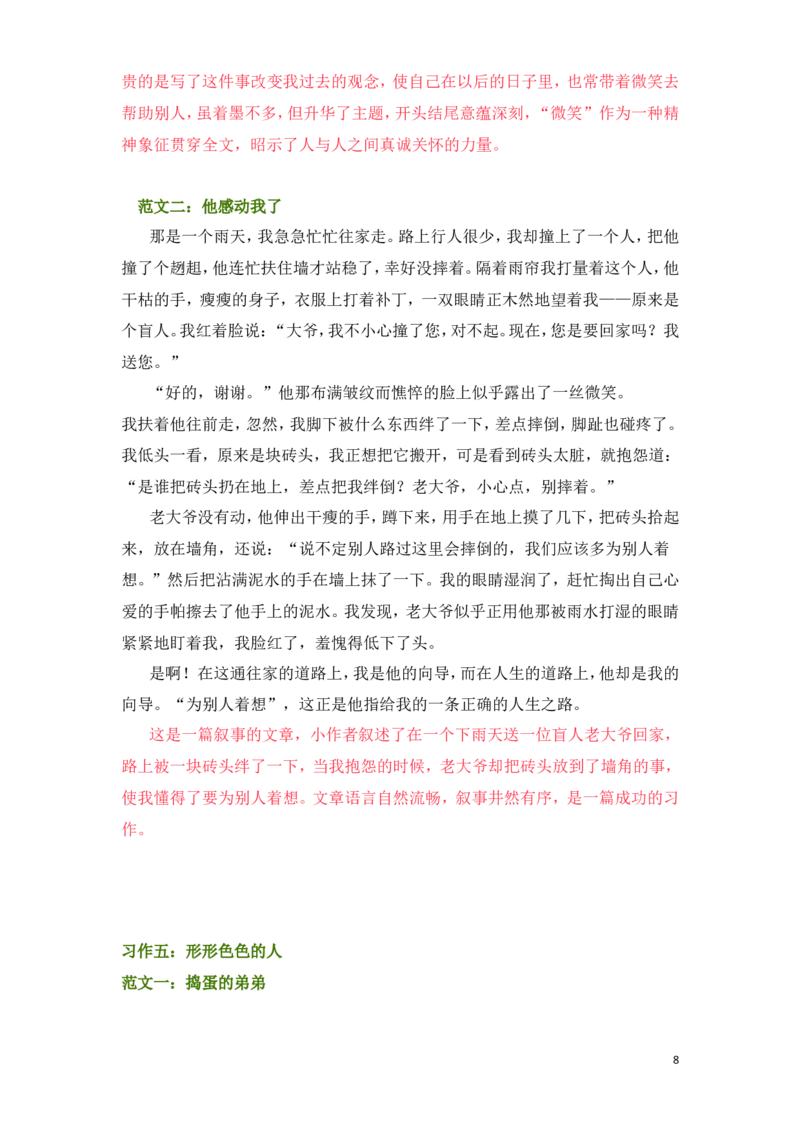 学部编版语文五年级下册-1-8单元习作范文_小学1-6年级全部试卷_语文_五年级_3-10-2、小学五年级语文下册_3-10-2-3、课件、讲义、教案