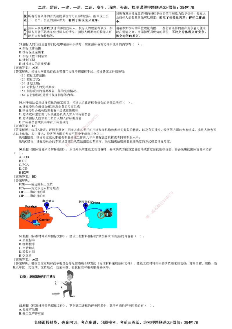 第03讲　2024年试题（三）_监理工程师_2025监理工程师_2025年监理工程师SVIP_2025年监理合同管理SVIP_03-习题精析✿实战特训✿模考通关_22-合同《真题解析班》尹嘉JG