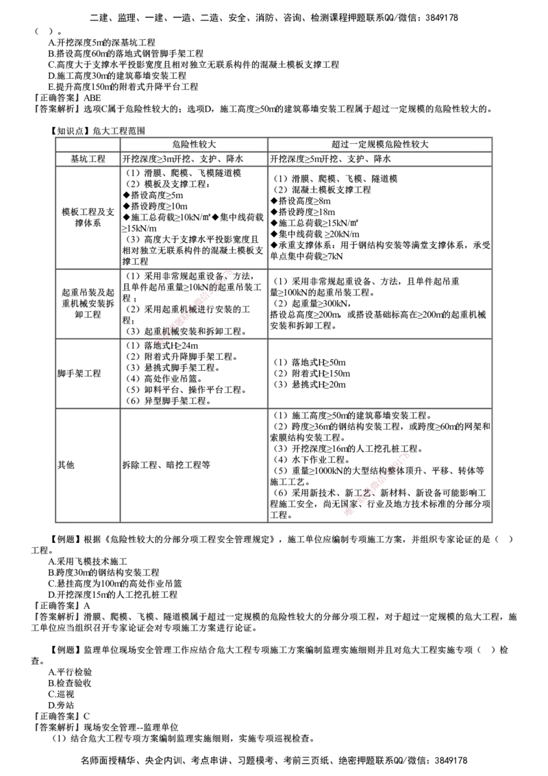 第02讲　建设工程施工质量控制和安全生产管理（二）_监理工程师_2025监理工程师_2025年监理工程师SVIP_2025年监理土建控制SVIP_03-习题精析✿实战特训✿模考通关