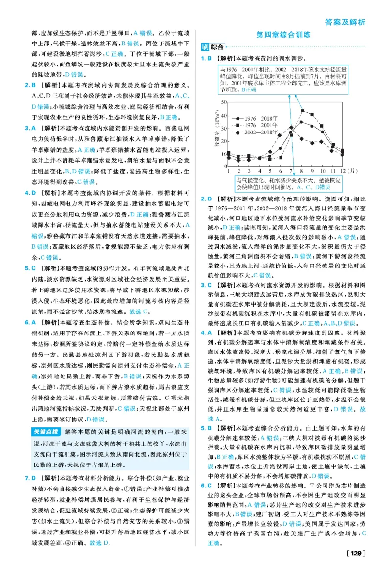 第四章_地理_2026版高中必刷题地理《人教》_2026春高中必刷题地理选修2RJ_答案地理选修2