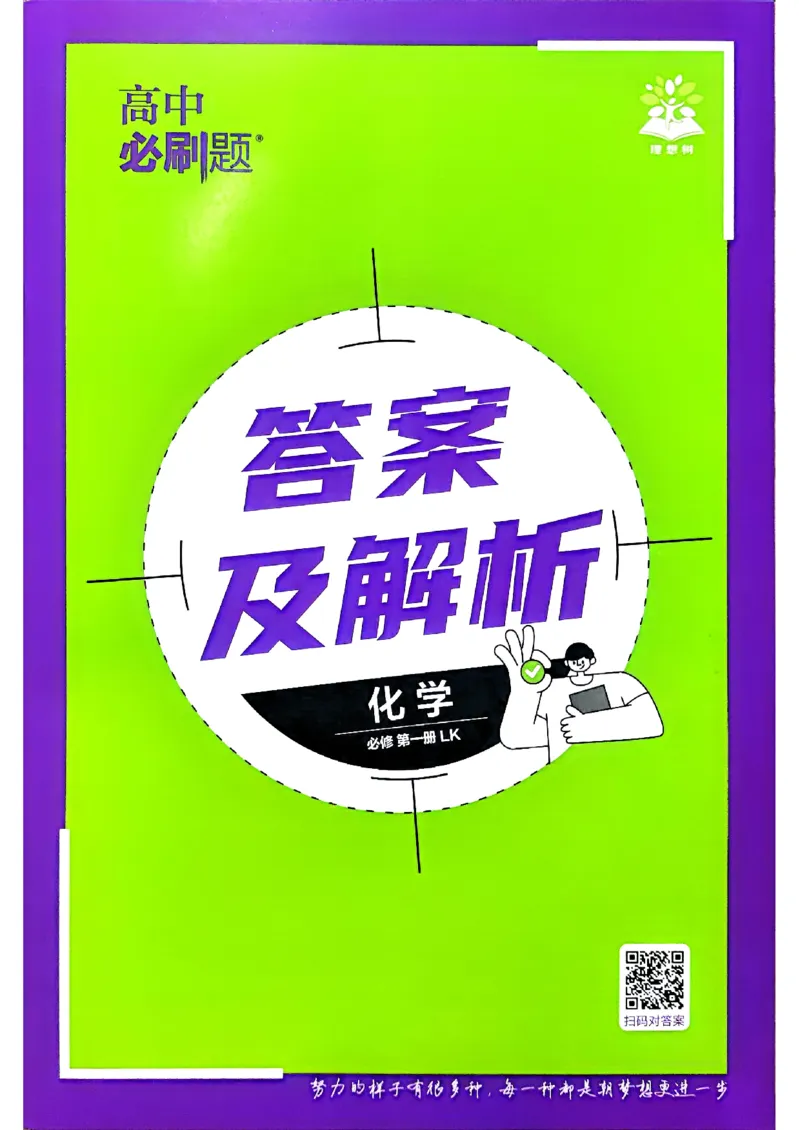 快速对答案2026版高中必刷题化学LK版必修1_化学_2026版高中必刷题化学《鲁科》_化学-鲁科-必修一
