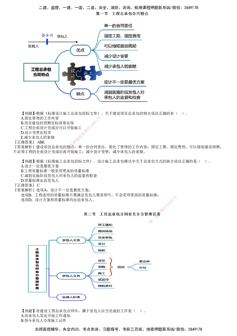 第01讲　建设工程总承包合同管理（一）_监理工程师_2025监理工程师_2025年监理工程师SVIP_2025年监理合同管理SVIP_03-习题精析✿实战特训✿模考通关