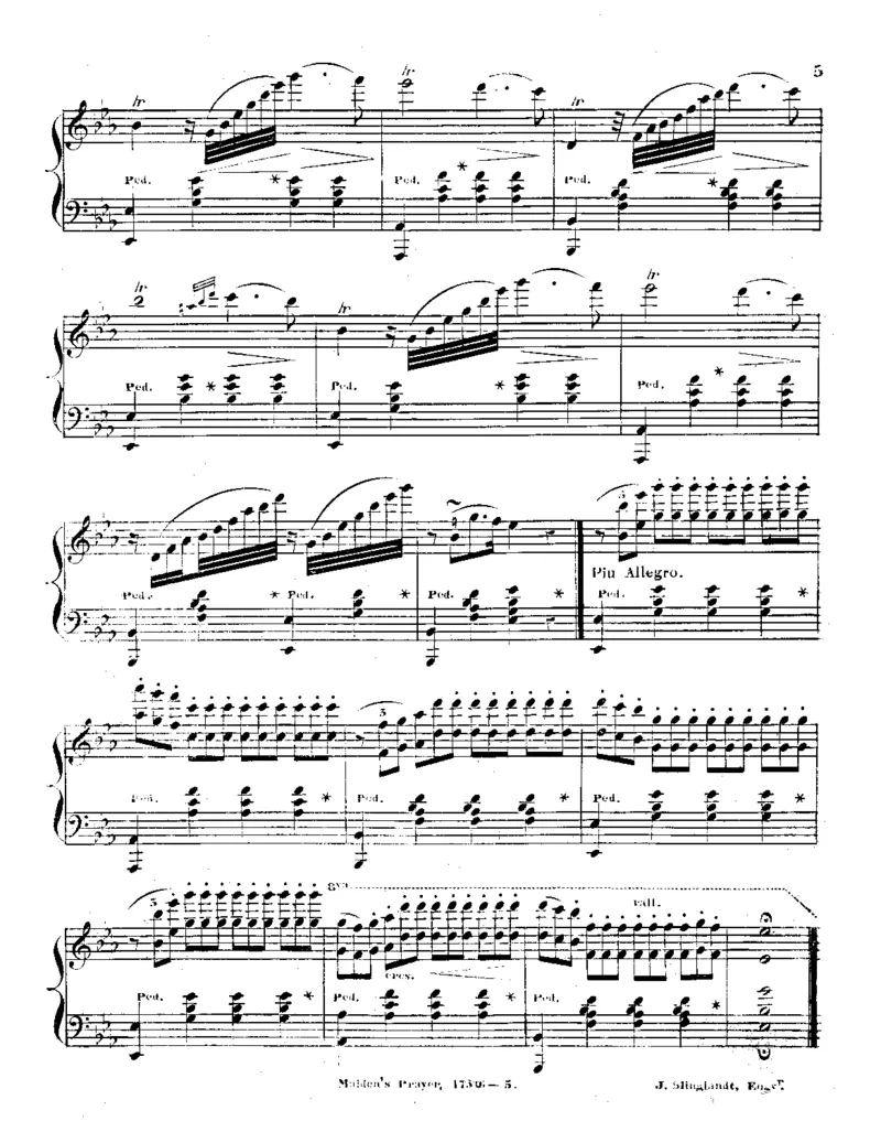 少女的祈祷_一万首著名钢琴曲谱哈农贝多芬合集视频教学电子版高清无水印可打印_1古典钢琴知名音乐家谱_巴达捷芙斯卡钢琴谱全集