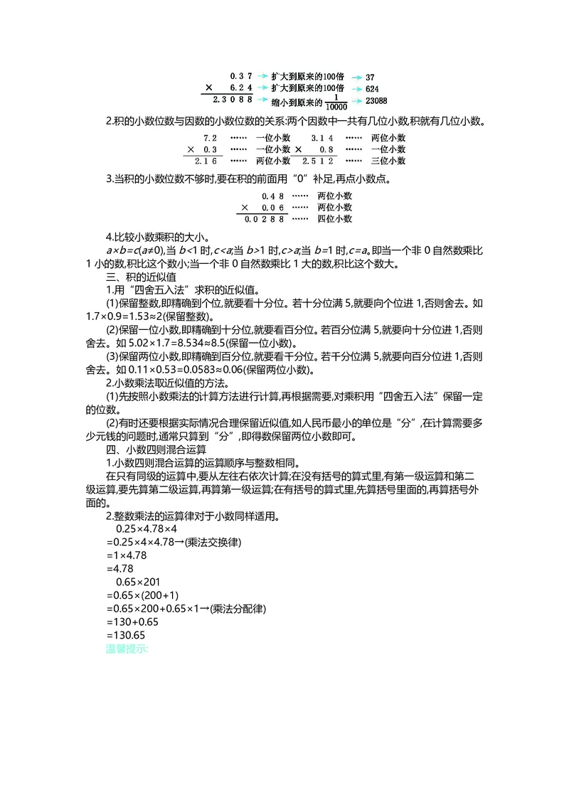 四年级上册数学青岛五四制知识要点_小学1-6年级全部试卷_数学_四年级_3-9-3、小学四年级数学上册_3-9-3-1、复习、知识点、归纳汇总_青岛版