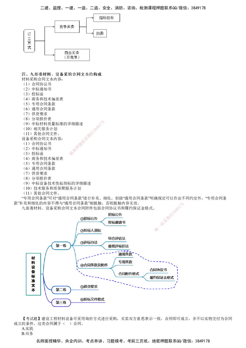 第01讲　材料设备采购合同特点及分类_监理工程师_2025监理工程师_2025年监理工程师SVIP_2025年监理合同管理SVIP_02-基础精讲✿高端面授✿深度强化