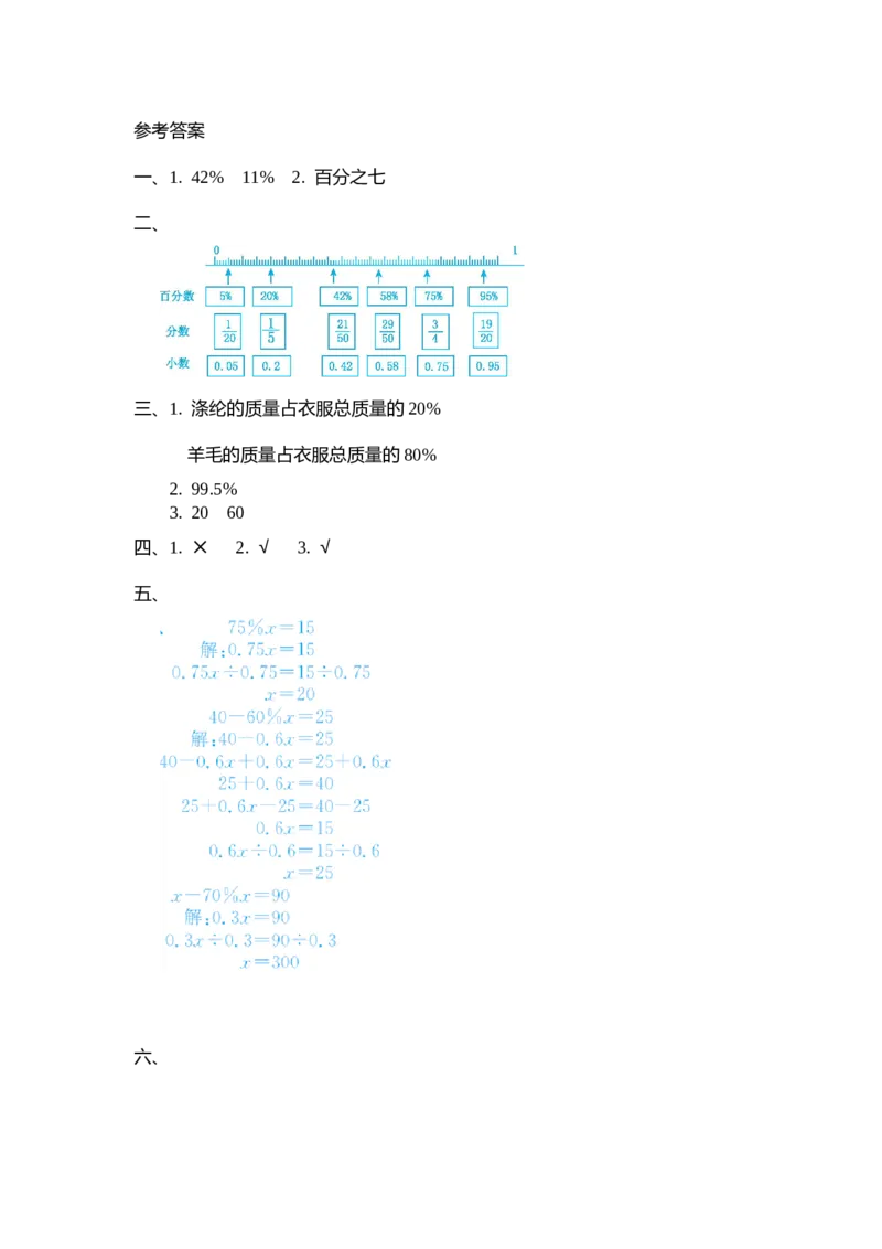 第四单元测试卷（二）_小学1-6年级全部试卷_数学_六年级_3-11-3、小学六年级数学上册_3-11-3-2、练习题、作业、试题、试卷_北师大版_单元测试卷