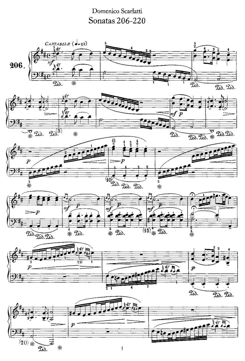 斯卡拉蒂钢琴奏鸣曲全集500首第206-220首ScarlattiSonatas钢琴谱_一万首著名钢琴曲谱哈农贝多芬合集视频教学电子版高清无水印可打印_1古典钢琴知名音乐家谱_斯卡拉蒂钢琴谱全集