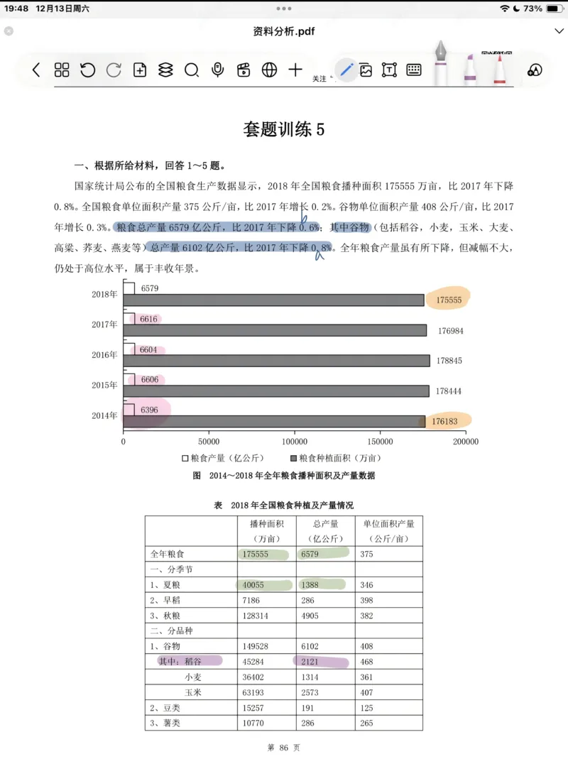 海海刷资料分析套题1-20（高照思路版）_2026考公资料_（01）花生十三_04刷题班2026年省考四海行测2000题海海刷(1)_笔记_花生十三丨26省考海海刷资料分析专项笔记_高照思路版