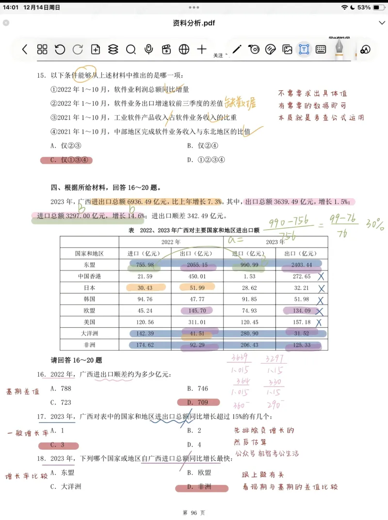 海海刷资料分析套题1-20（高照思路版）_2026考公资料_（01）花生十三_04刷题班2026年省考四海行测2000题海海刷(1)_笔记_花生十三丨26省考海海刷资料分析专项笔记_高照思路版