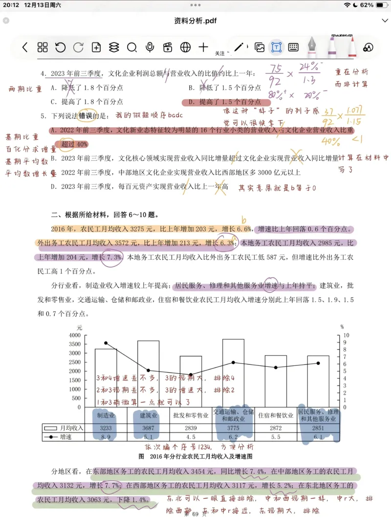 海海刷资料分析套题1-20（高照思路版）_2026考公资料_（01）花生十三_04刷题班2026年省考四海行测2000题海海刷(1)_笔记_花生十三丨26省考海海刷资料分析专项笔记_高照思路版