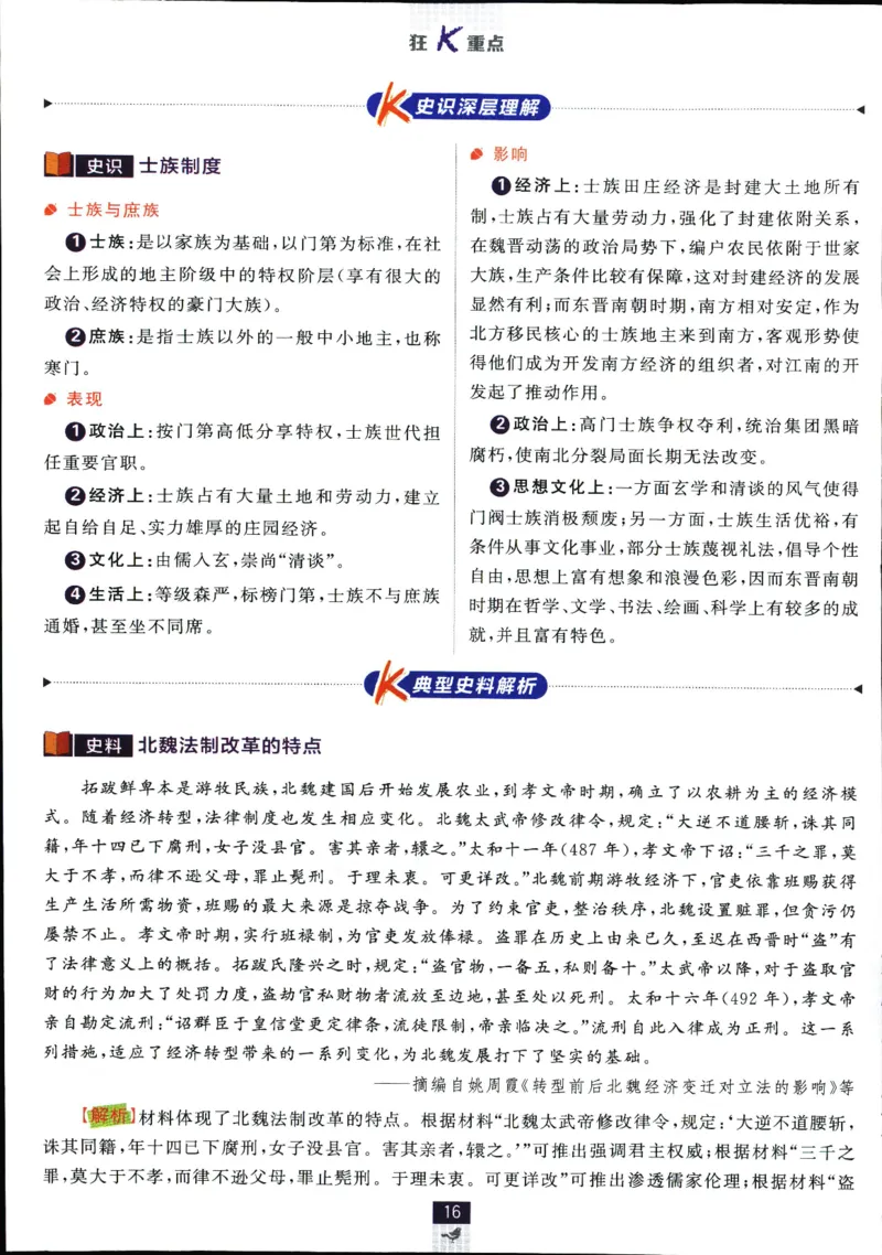 狂k重点_历史_2026高中必刷题历史必修上RJ