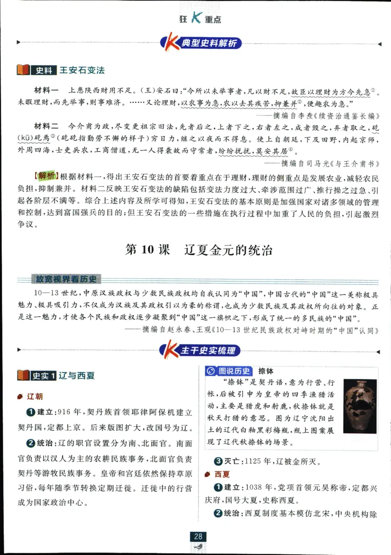 狂k重点_历史_2026高中必刷题历史必修上RJ