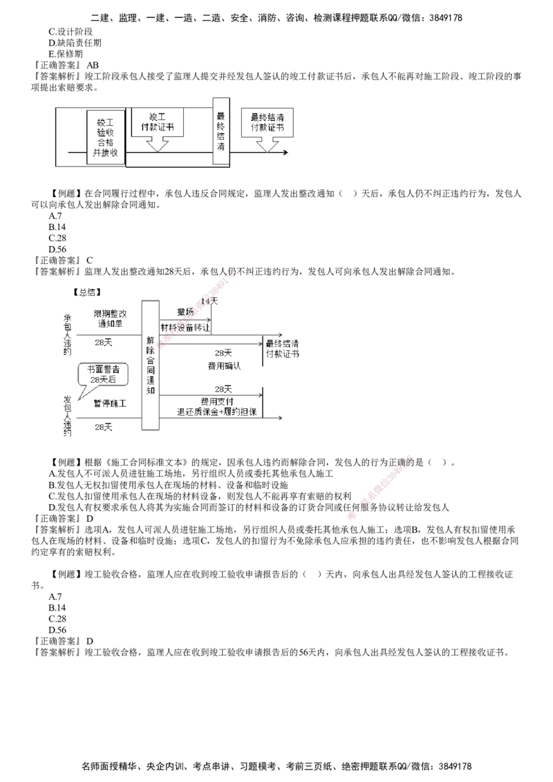 第03讲　建设工程施工合同管理（三）_监理工程师_2025监理工程师_2025年监理工程师SVIP_2025年监理合同管理SVIP_03-习题精析✿实战特训✿模考通关