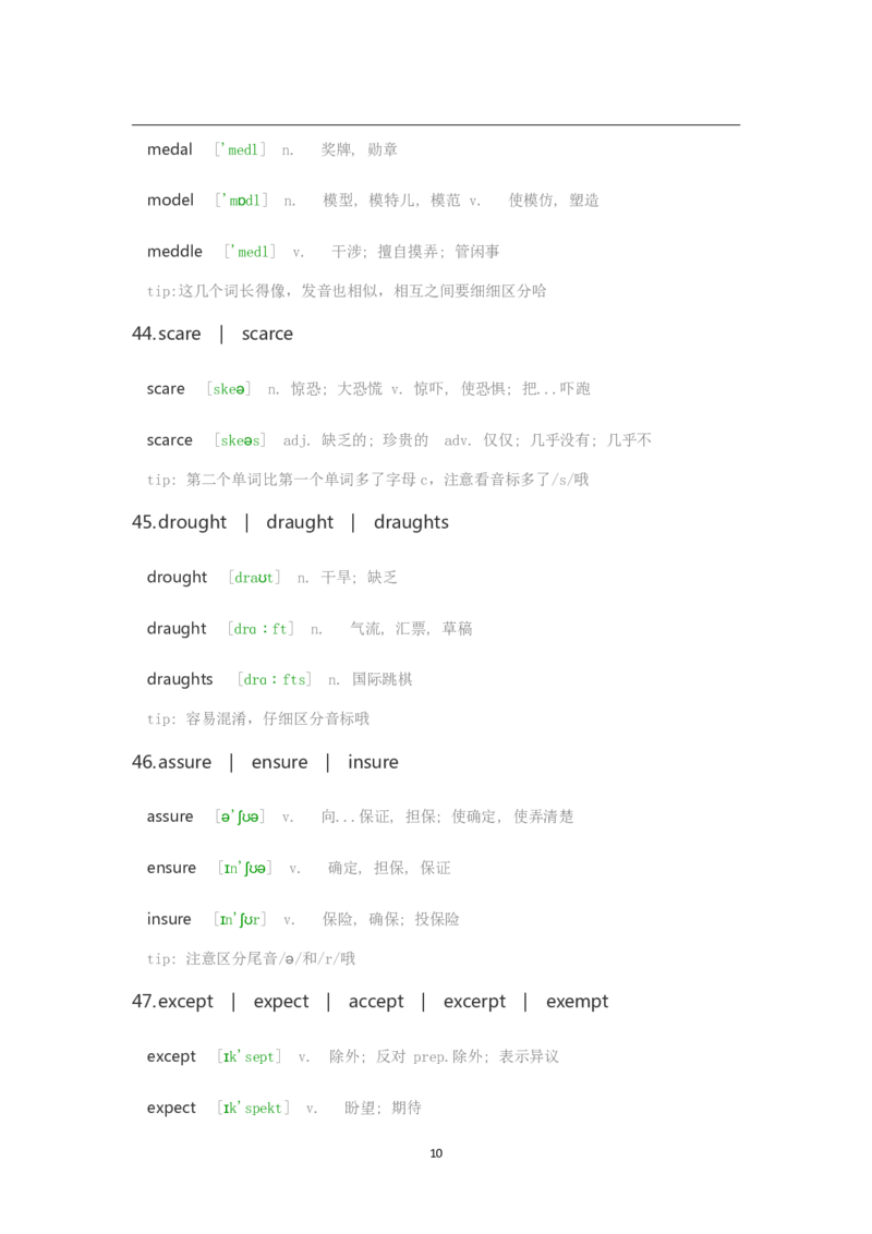 大学英语四六级易混淆的单词（上）_大学英语四六级&middot;词汇专项&middot;精品课（核心词高频词组单词记忆技巧）