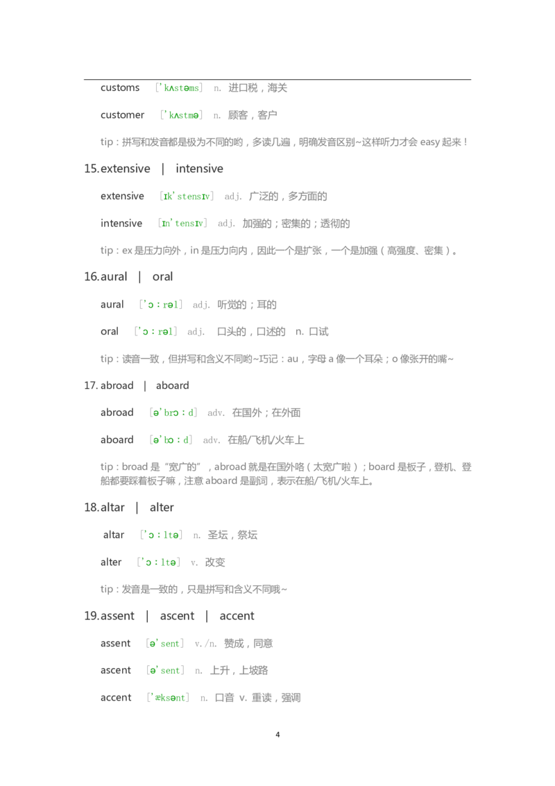 大学英语四六级易混淆的单词（上）_大学英语四六级&middot;词汇专项&middot;精品课（核心词高频词组单词记忆技巧）