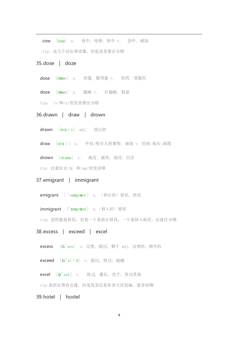 大学英语四六级易混淆的单词（上）_大学英语四六级&middot;词汇专项&middot;精品课（核心词高频词组单词记忆技巧）