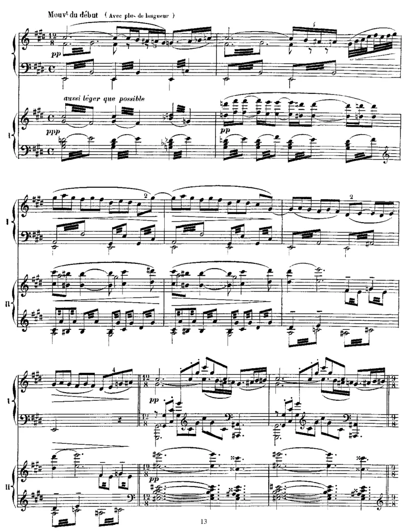 牧神午后前奏曲双钢琴版_一万首著名钢琴曲谱哈农贝多芬合集视频教学电子版高清无水印可打印_1古典钢琴知名音乐家谱_德彪西钢琴谱全集